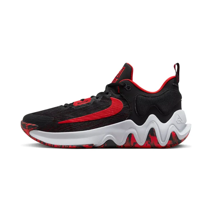 Nike Giannis Immortality 2 Bred “Black / Wolf Grey / University Red” (DM0825-005)