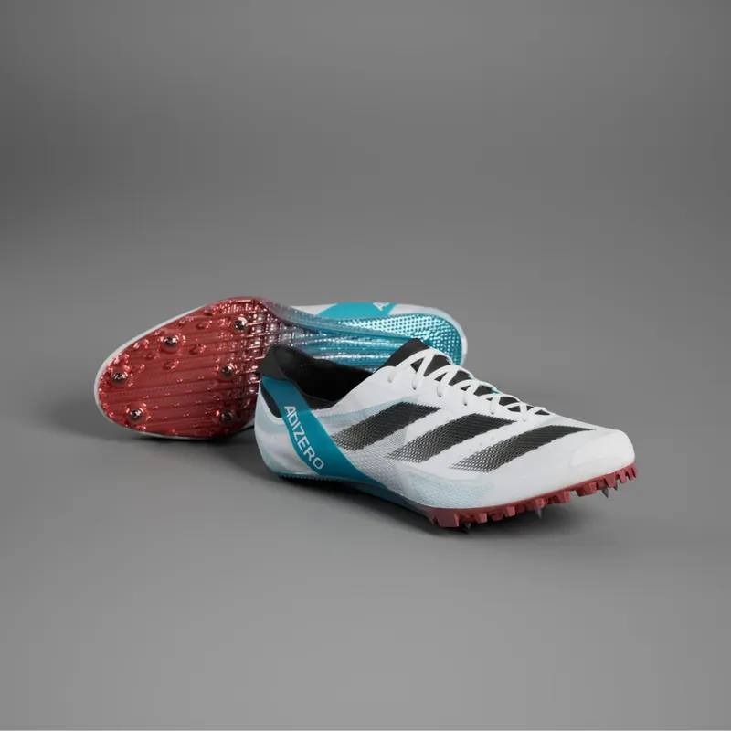 Adidas Adizero Finesse Atletiekschoenen Cloud White / Core Black / Lucid Cyan (IE2770)