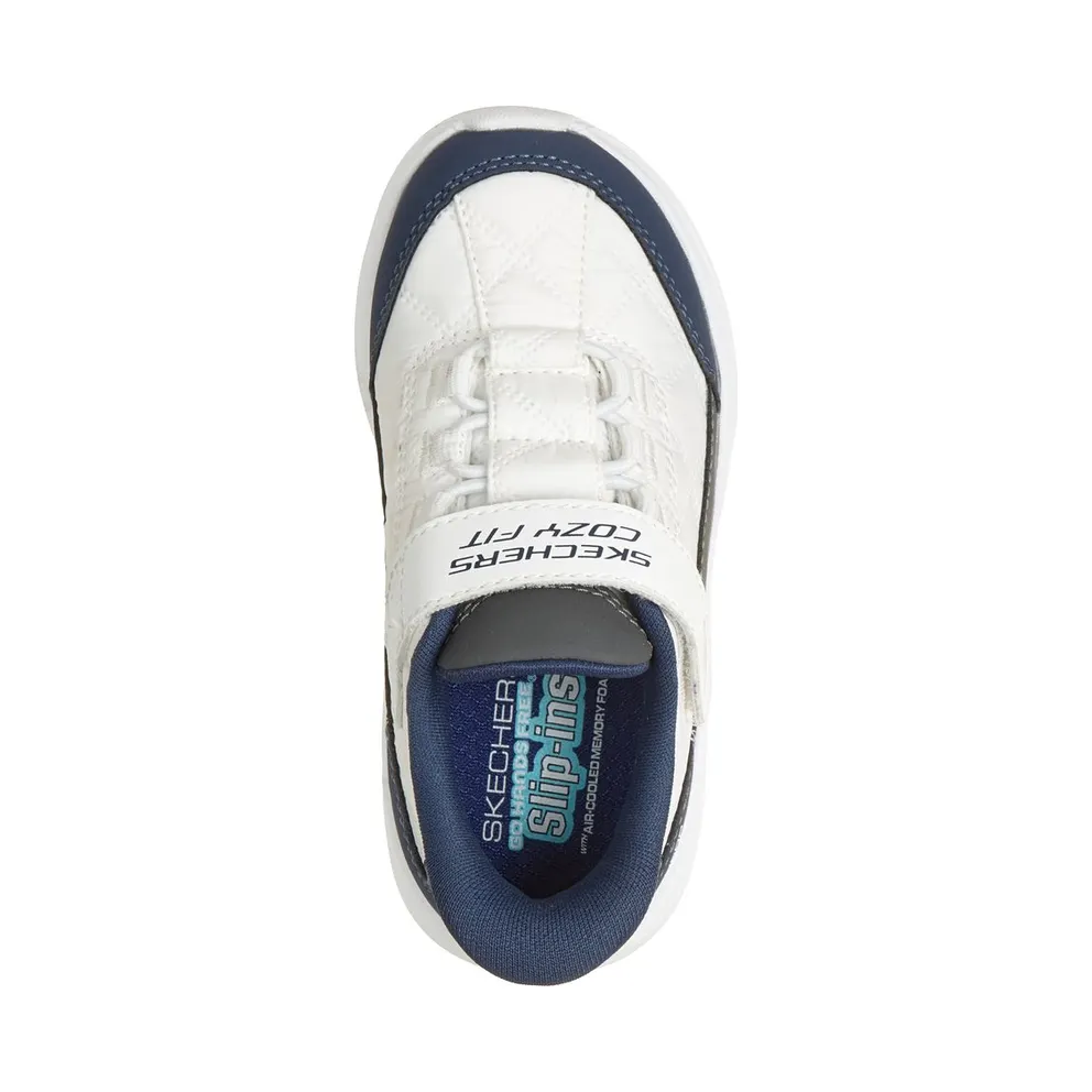 Skechers Slip-ins: Comfy Sprints – Cozy Fit Sneaker White/Marine