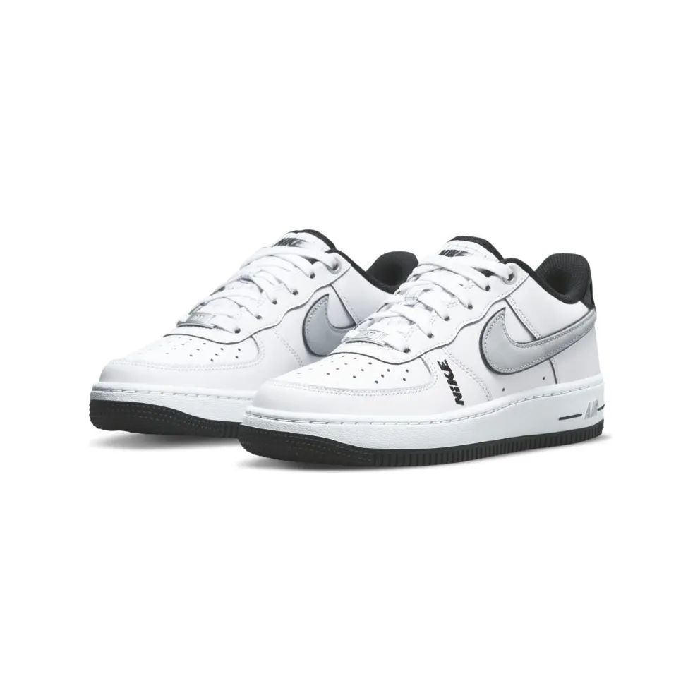 Nike Air Force 1 Low LV8 White Wolf Grey Black (GS) (DO3809-101)