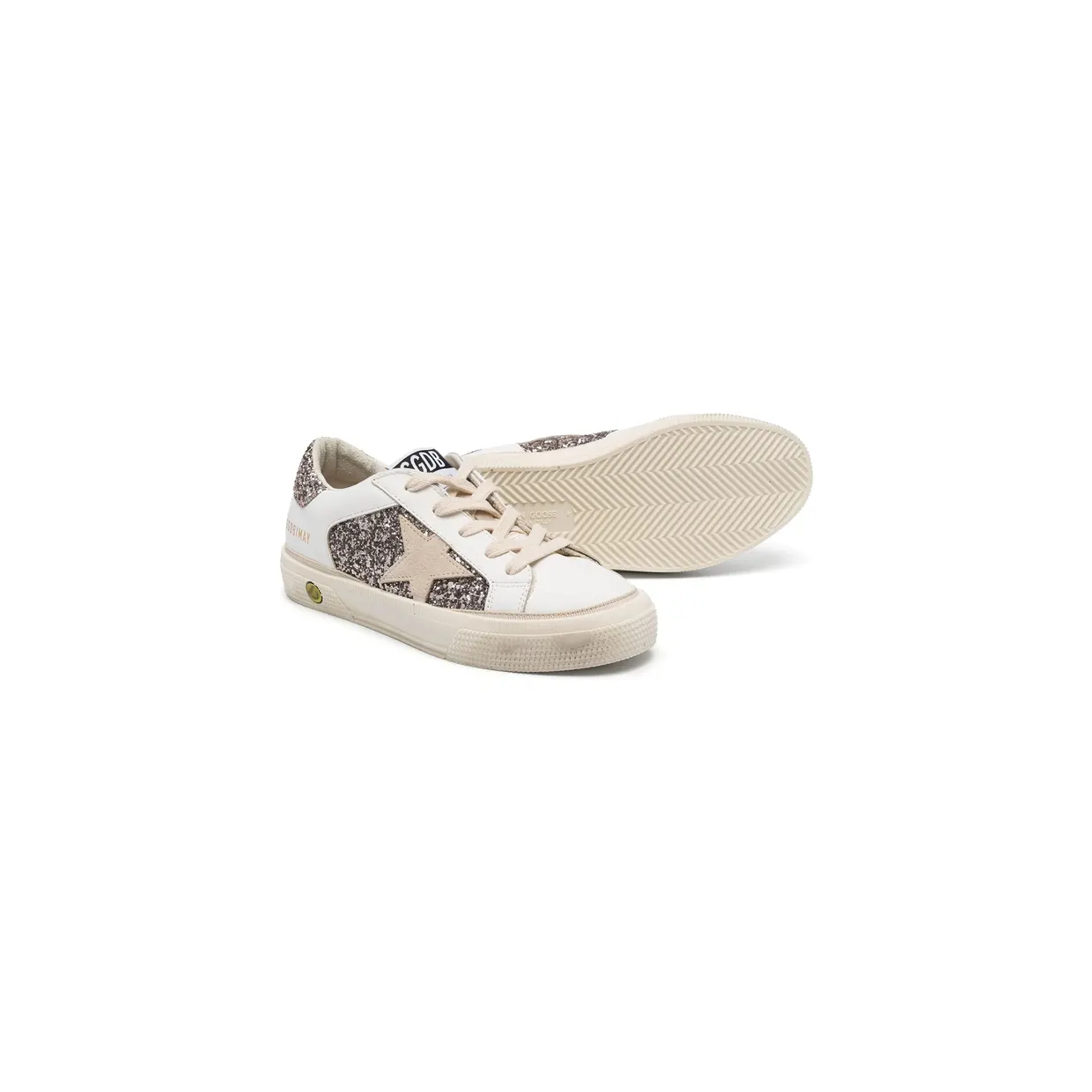 Golden Goose Glitter-panelled May “White” (GJF00715 F005321 11694) (2)