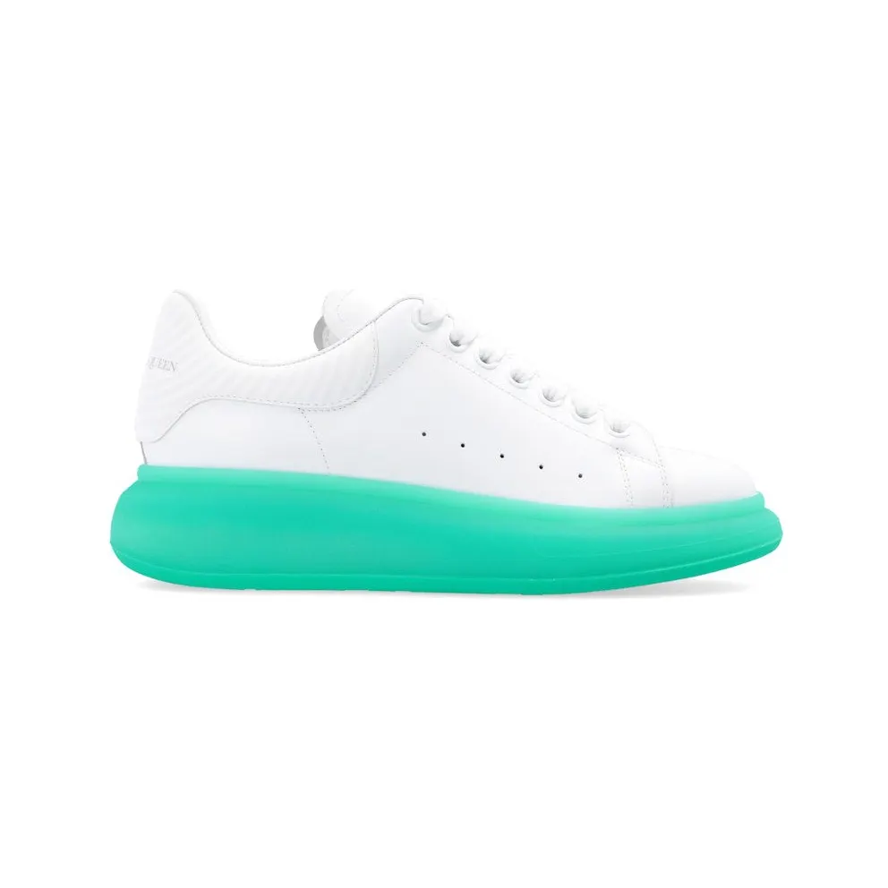Alexander McQueen Oversized White Green Sole (682397 WIB94 9487)
