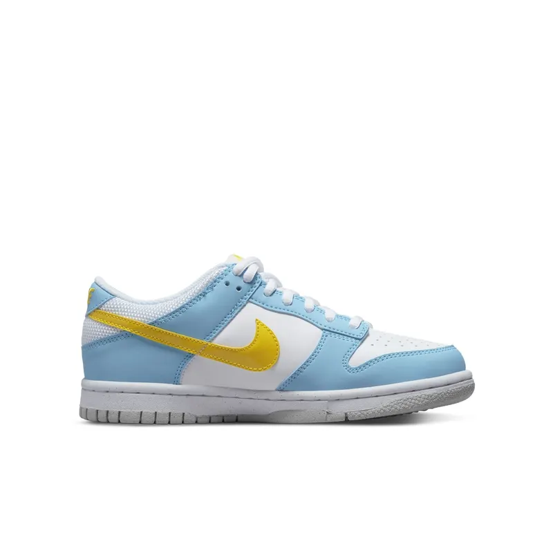 Nike Dunk Low Next Nature Home Simpson (GS) – “Blue Chill / Yellow / Strike-white” (DX3382-400)