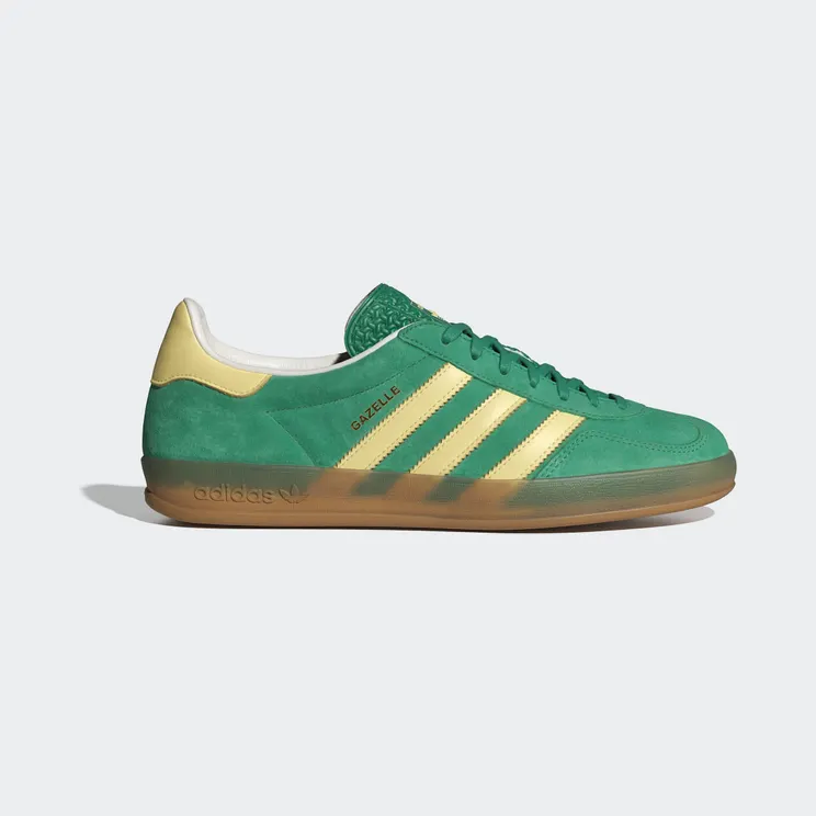 adidas Gazelle Indoor Semi Court Green / Almost Yellow / Gum (IH7500)