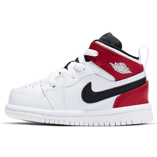 Air Jordan 1 Mid TD ‘White Gym Red’ White/Black/Gym Red (640735-116)