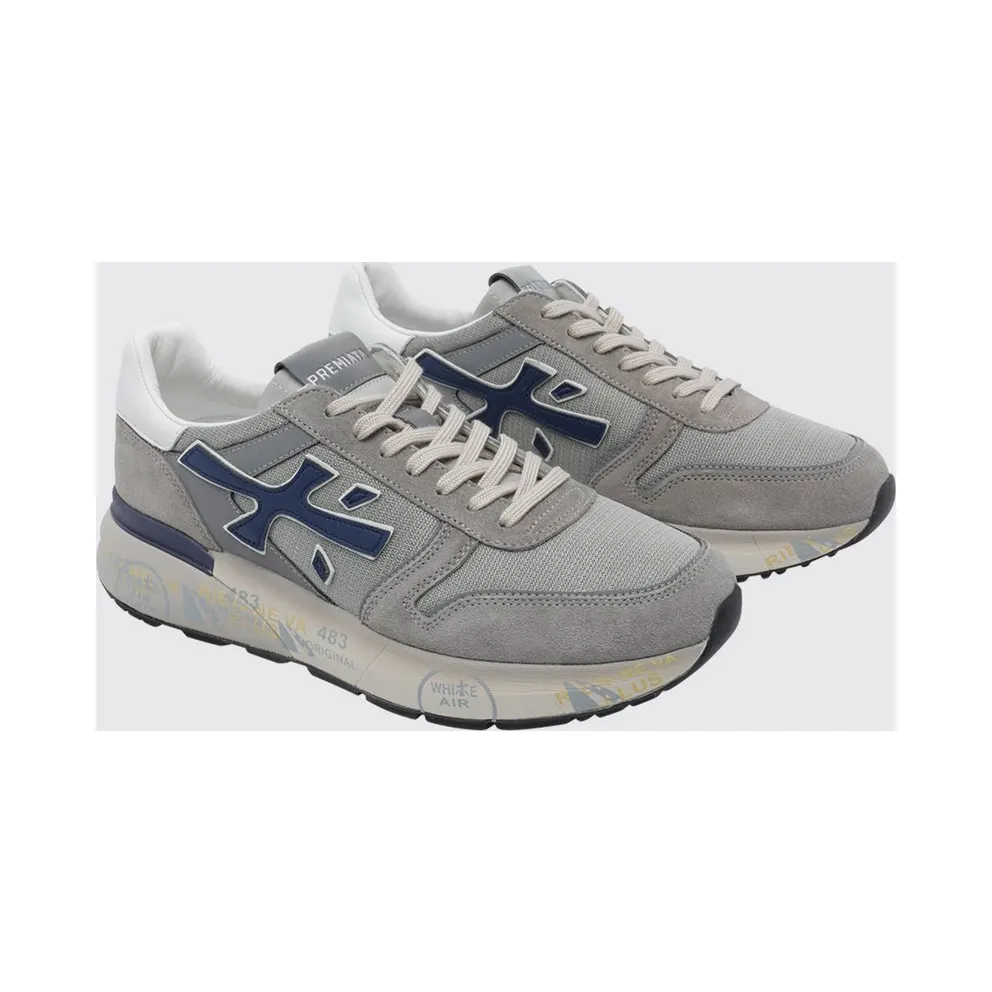 Premiata Mick Suede and Nylon Grey (MICK8001)