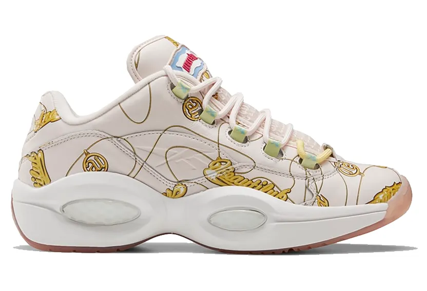 Reebok Question Low BBC Ice Cream Name Chains White/Pink Tint (Other Brands Reebok)