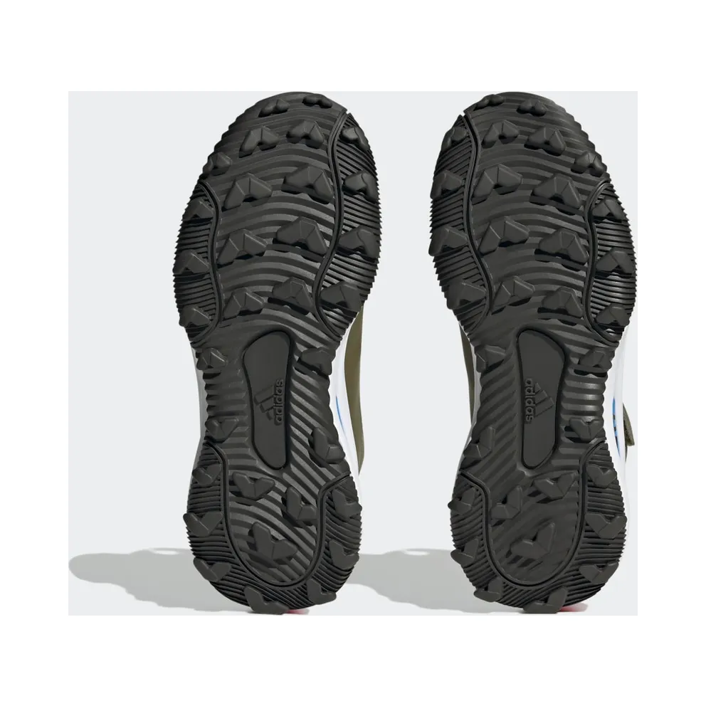 Adidas Fortarun All Terrain Cloudfoam Sport Running Elastic Lace and Top Strap Focus Olive / Pulse Blue / Shadow Olive (GZ2199)