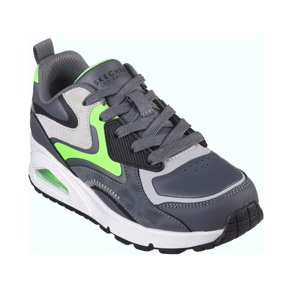 Skechers UNO Gen1 – Color Surge Sneaker Houtskool/Limoen