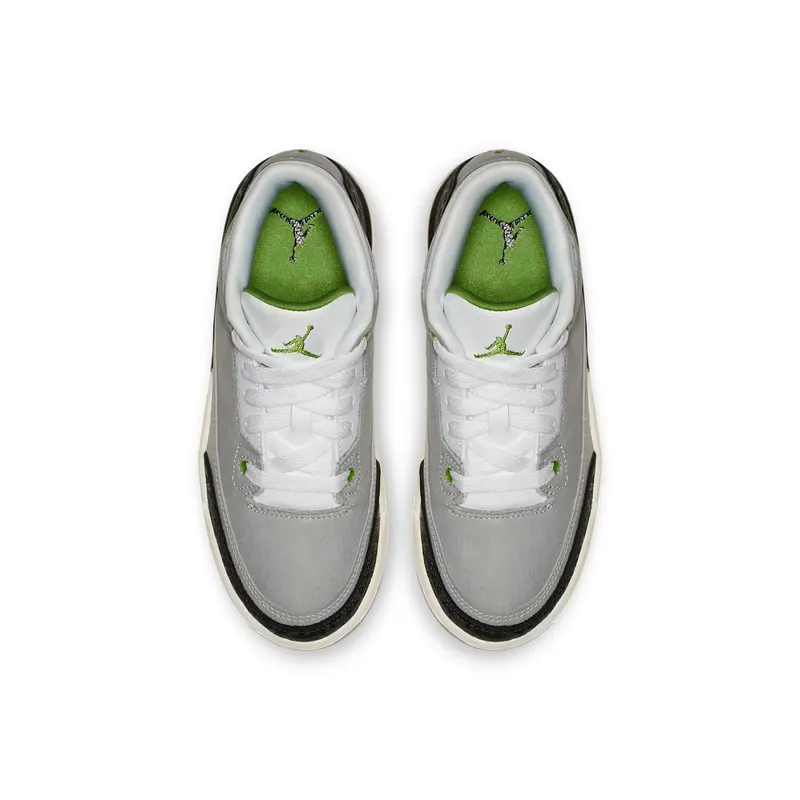 Jordan 3 Retro Chlorophyll (PS) Light Smoke Grey/Chlorophyll-Black-White (429487-006)