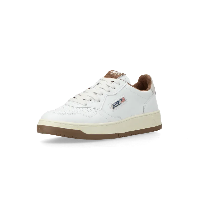 Autry Medalist Low (White / Brown) – AULMVS03