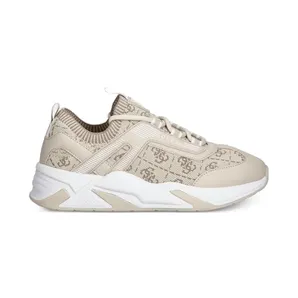 GUESS USA Genga sneakers met logopatroon – Beige (FLPGENFAM12)