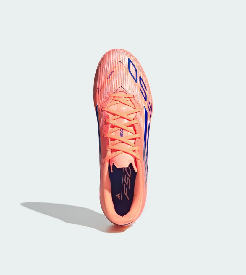 Adidas F50 League Turf Boots “Beam Orange / Lucid Blue / Cloud White” (JH7723)