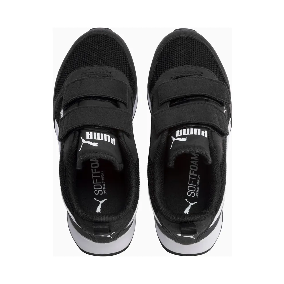 PUMA R78 Kids’ Black/White (373617-01)