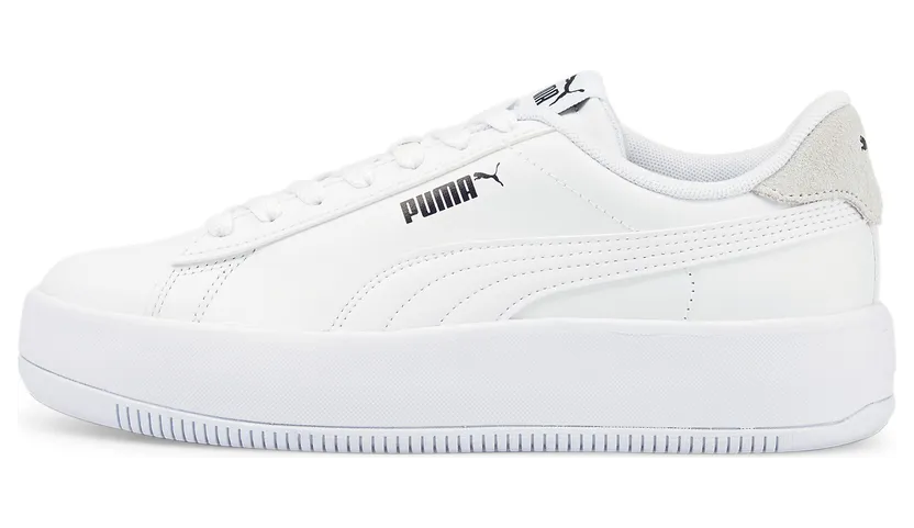 Puma Lily Platform met veters Wit/Zwart (384617-01)