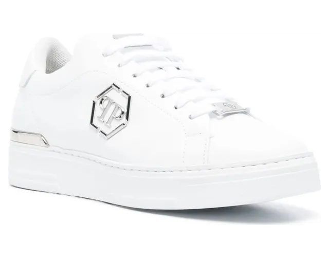 Philipp Plein Leather Lo-top “White” (USC0379 PLE075N 0202) (2)