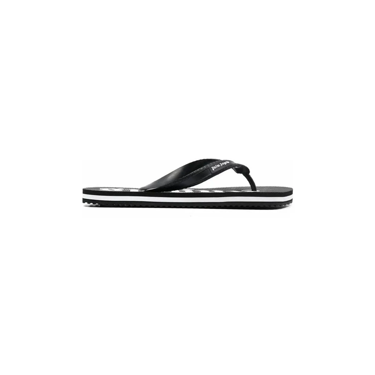 Palm Angels Flip Flop Logo Black White (PMIC003S21PLA0011001)
