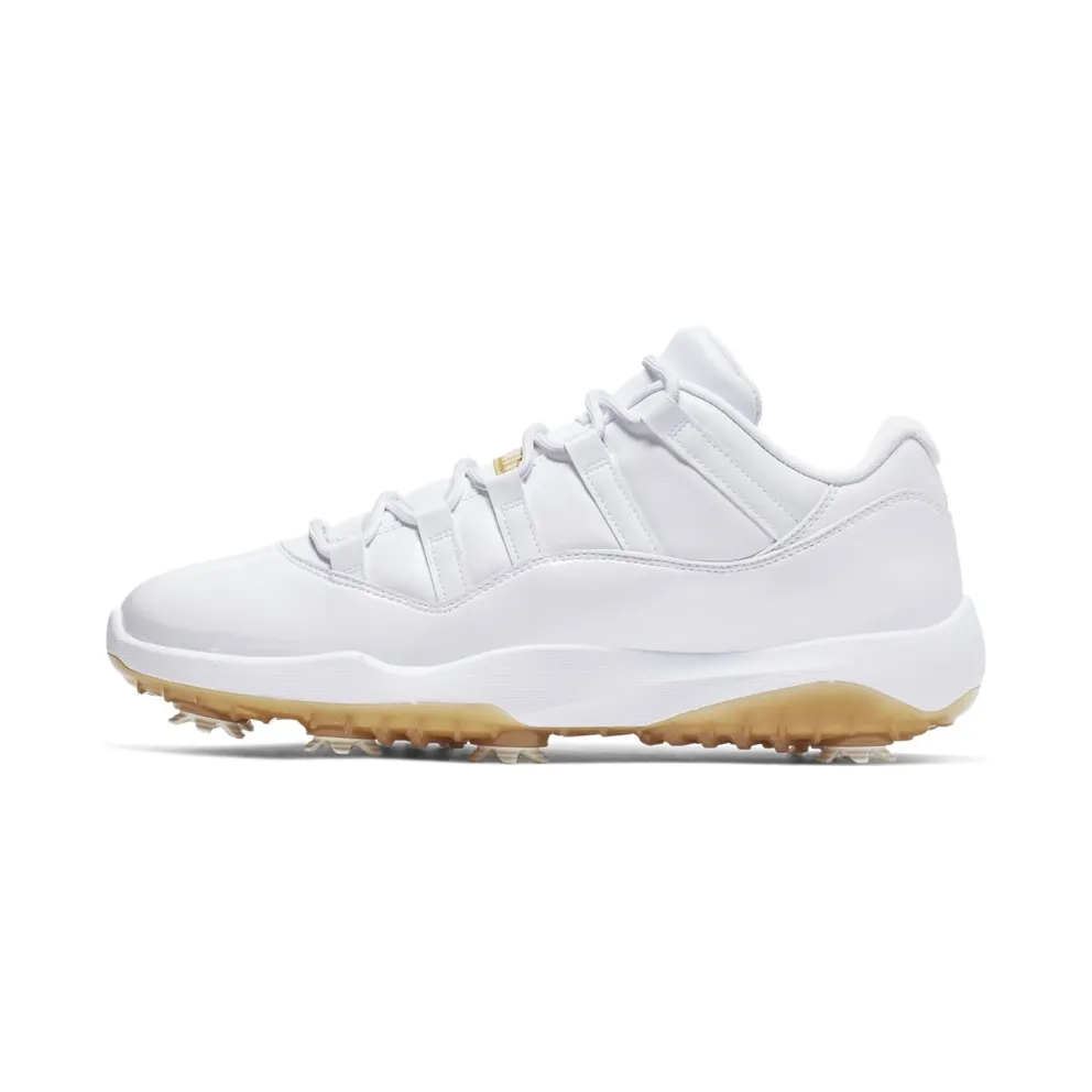 Air Jordan Nike AJ XI 11 Golf White Metallic Gold (2019) (AQ0963-102)