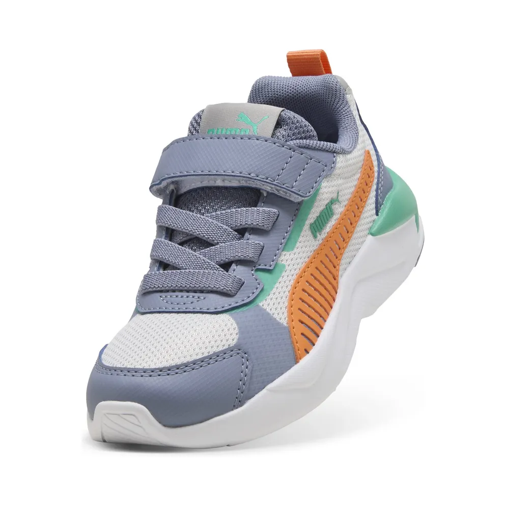Puma X-Ray 3 “Feather Gray / Melon Glow / Gray Sky / Vibrant Green” (401494_08)