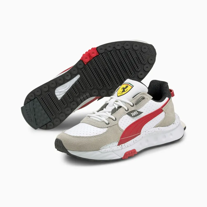 Puma Scuderia Ferrari Wild Rider White/Grey/Red (306937-02)
