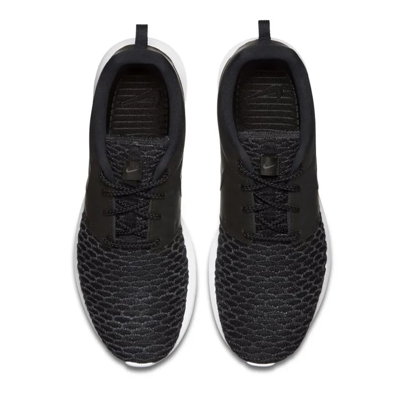 Nike Roshe Run Flyknit PRM Black White Black/Black-Dark Grey-White (746825-001)
