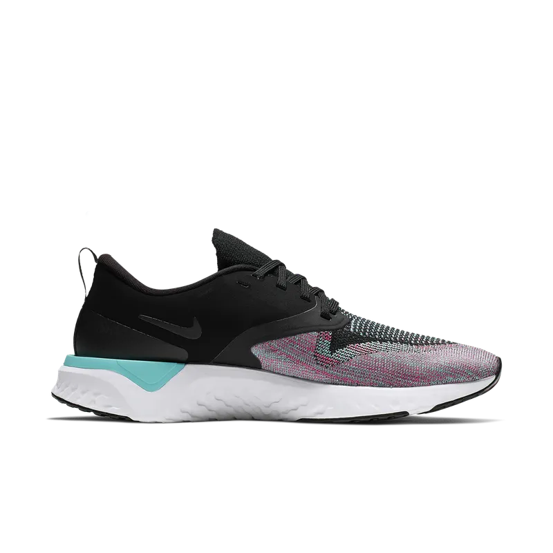 Nike Odyssey React 2 Flyknit Black Hyper Jade Ember Glow (W) Black/Black-Hyper Jade-Ember Glow-Sapphire (AH1016-003)