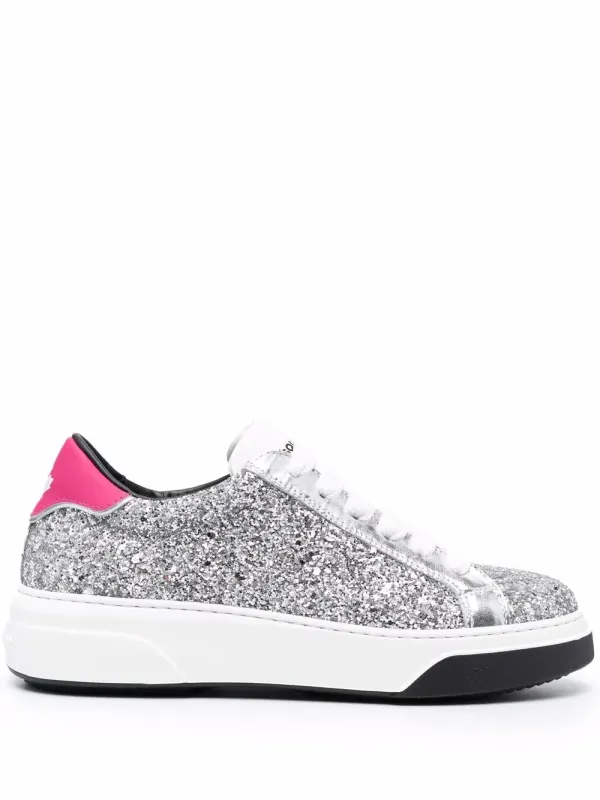 DSQUARED2 mit Glitter-Effekt – Silver (SNW014629204326)