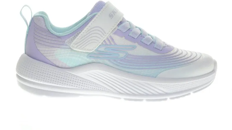 Skechers Microspec White Mesh / Lavender Trim / Mint Trim (303575-WLVM)