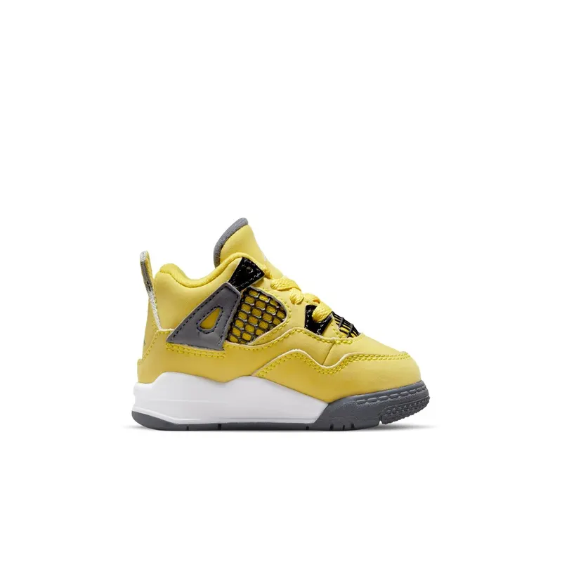 Air Jordan 4 Retro Lightning (TD) (2021) – “Tour Yellow / White-dark Blue Grey” (BQ7670-700)