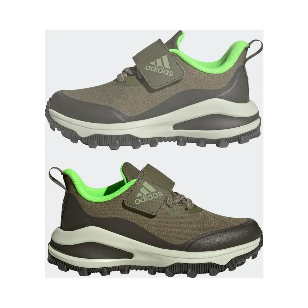 Adidas FortaRun All-Terrain Cloudfoam Sport Running Elastic Lace and Top Strap Focus Olive / Magic Lime Met / Shadow Olive (GZ1813)