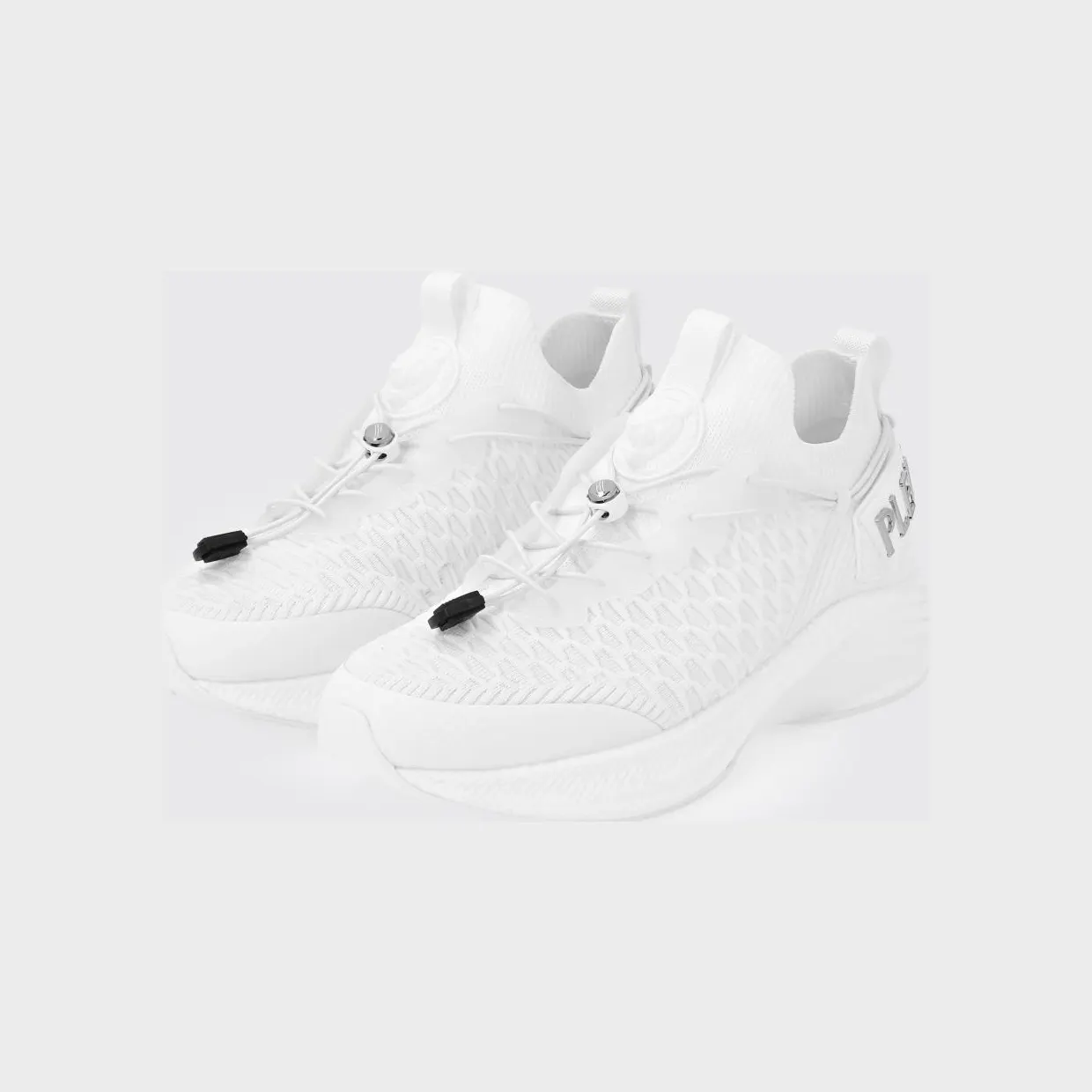 Plein Sport Crochet Knit Sneakers White (SAESUSC0751STE003N01)