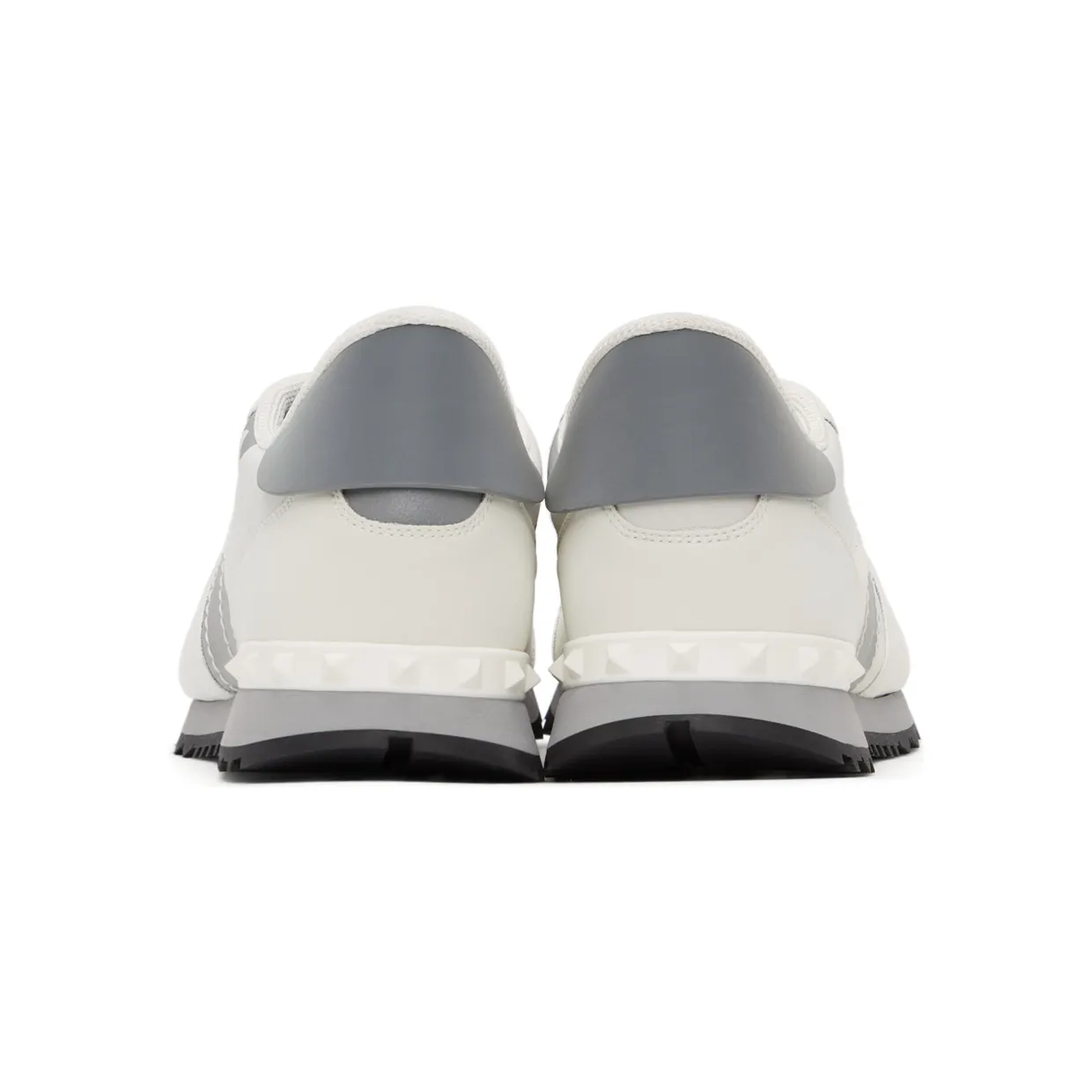 Valentino Garavani White & Silver Camouflage Rockrunner Sneakers (WY0S0723KIB) (4)