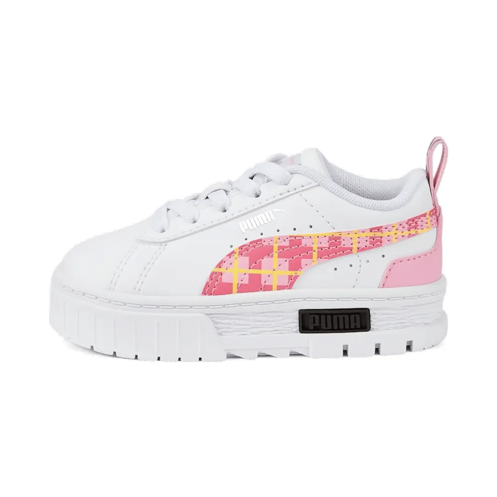Puma Mayze ’90s Prep with alternatieve sluiting White/Pink/Black (386087-01)
