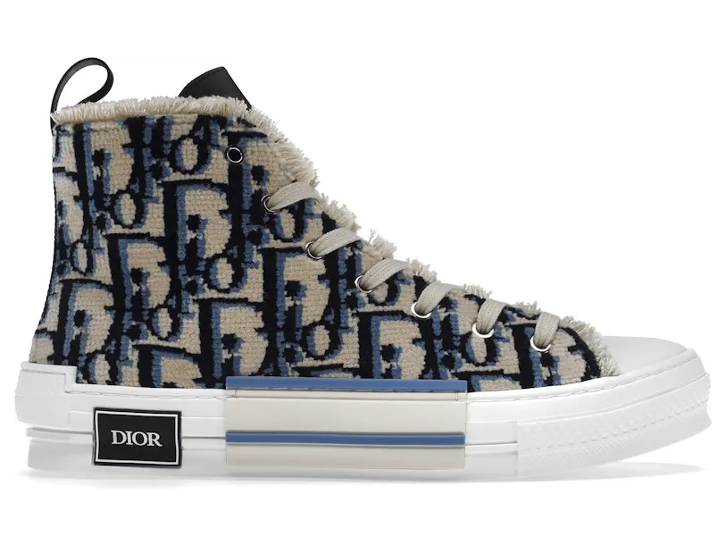 Dior B23 High Beige Black Navy Tapestry (3SH129ZGT_H561)