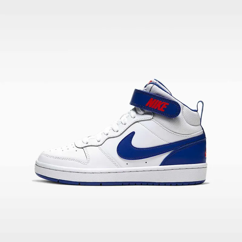 Nike Court Borough Mid 2 White Game Royal (CD7782-101)