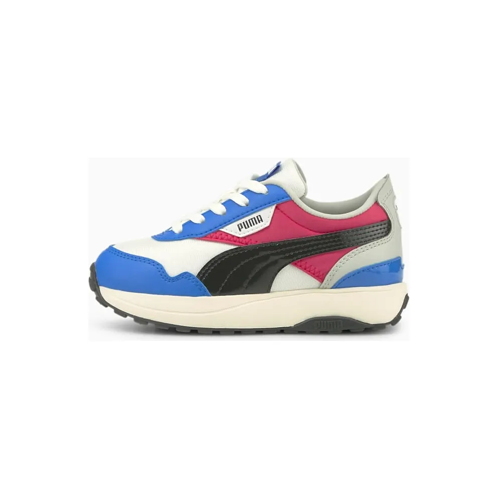 Puma Cruise Rider Silky Kids White/Blue (381865-02)