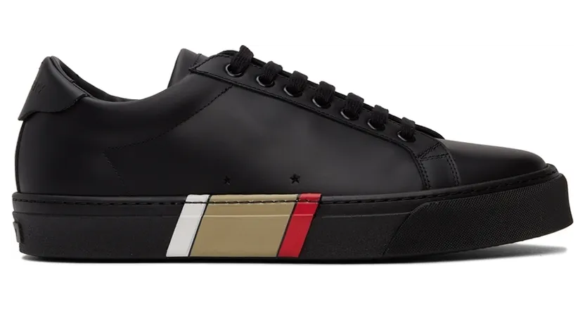 Burberry Black Bio-Based Stripe Sole Sneakers (8042172)