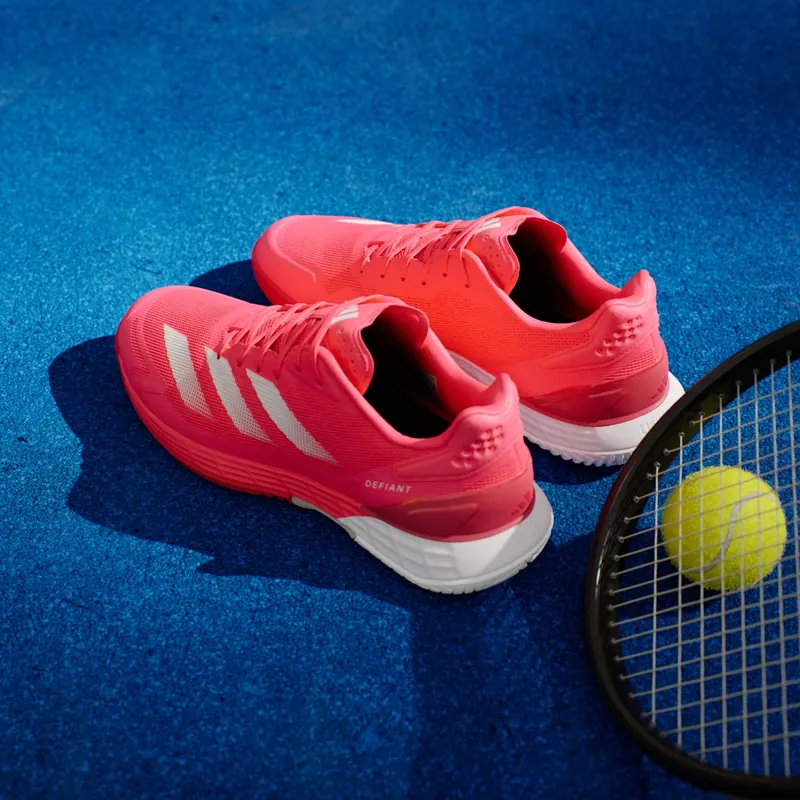 Adidas Defiant Speed 2 Tennis Shoes Lucid Red / Zero Metalic / Pure Ruby (IH3090)