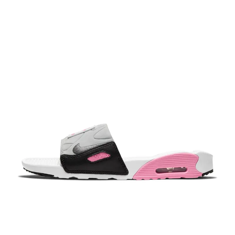 Nike Air Max 90 Slide White Rose Cool Grey (W) White/Rose-Pure Platinum-Cool Grey (CT5241-100)