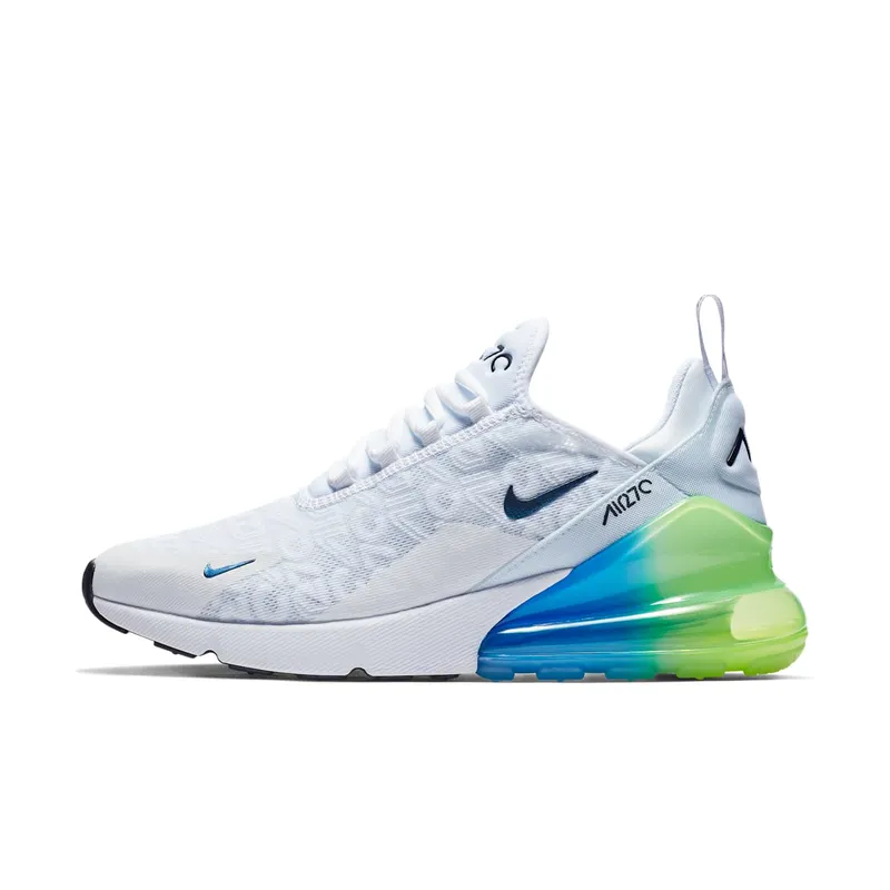 Nike Air Max 270 White Lime Blast Photo Blue White/Lime Blast-Photo Blue-White (AQ9164-100)