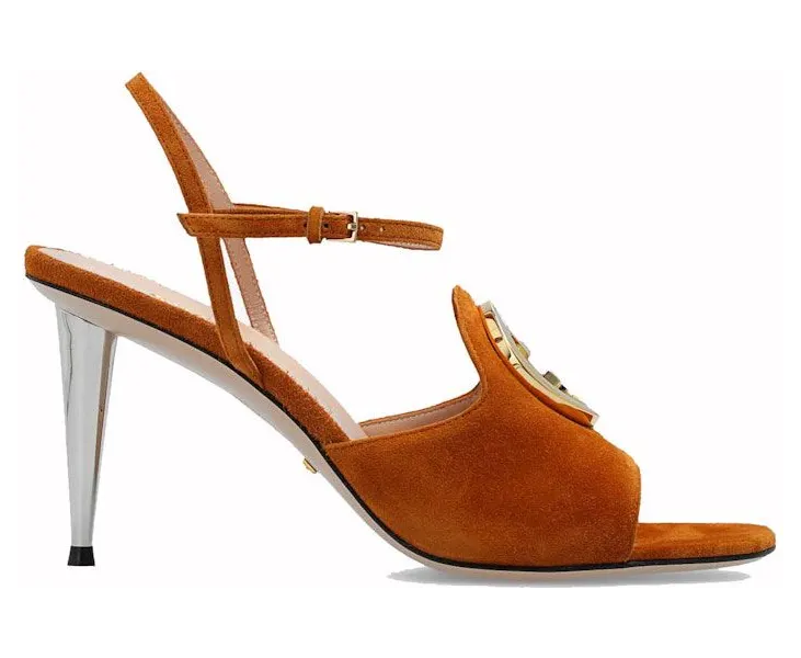 Gucci Blondie GG (85mm) Sandals Brown (723396 C6G00 8351)