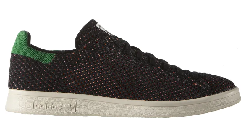 adidas Stan Smith Primeknit Black Green Orange (S82633)