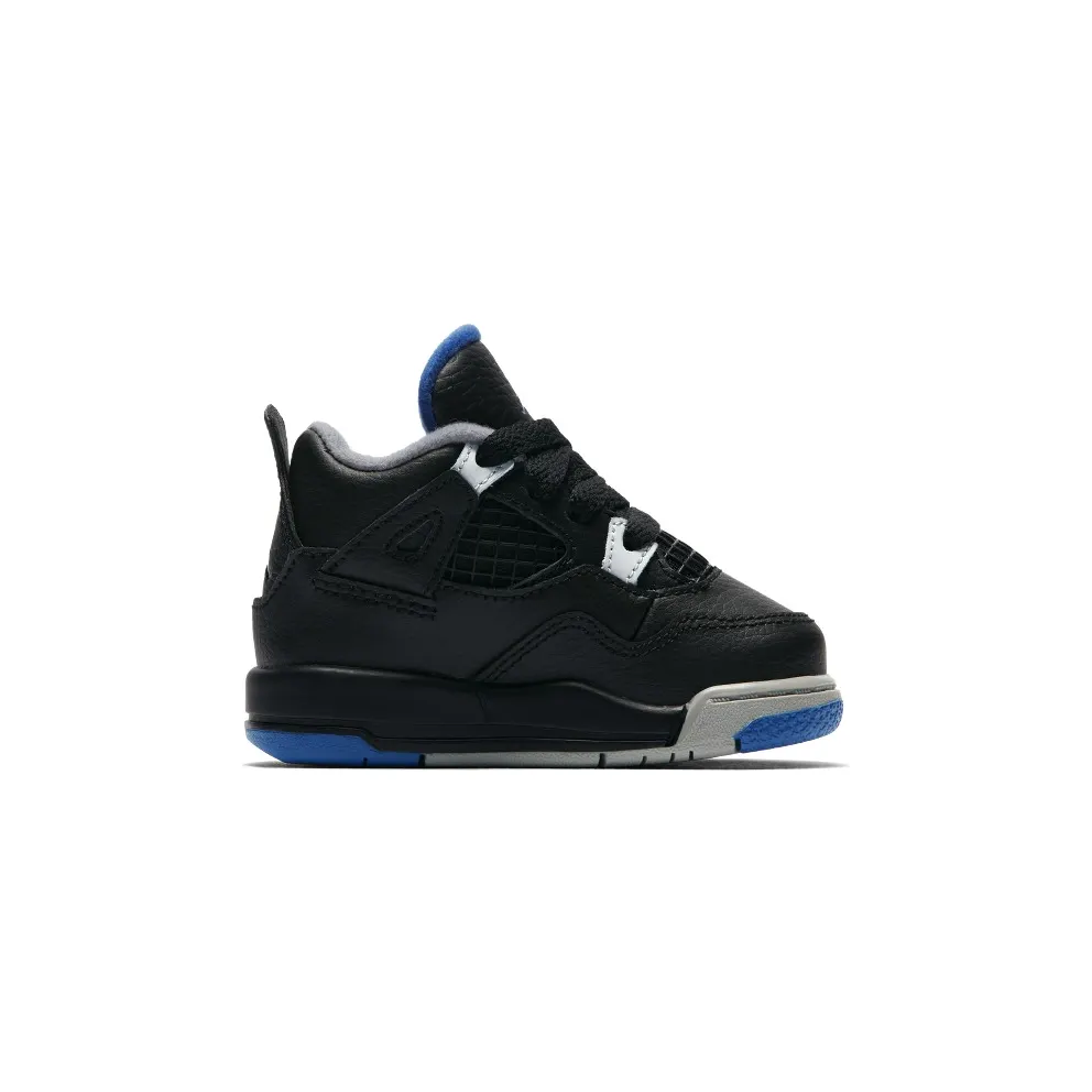 Air Jordan 4 Retro Black Soar Matte Silver White (TD)