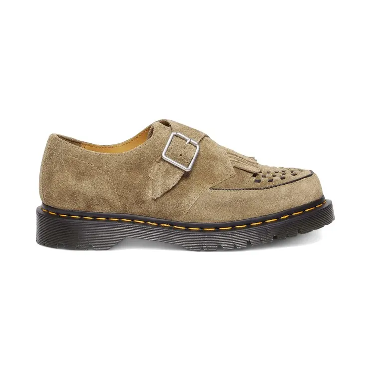 Dr. Martens Ramsey Kiltie Buckle Creepers Savannah Tan Suede (31501439)
