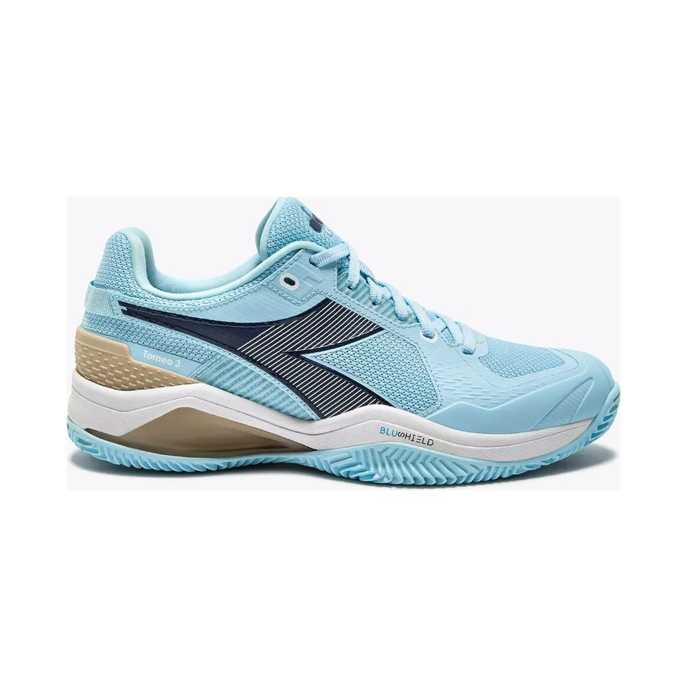 Diadora Blushield Torneo 3 W Clay Corydalis Blue / Black Iris – “Blue” (101.181469_D1291)