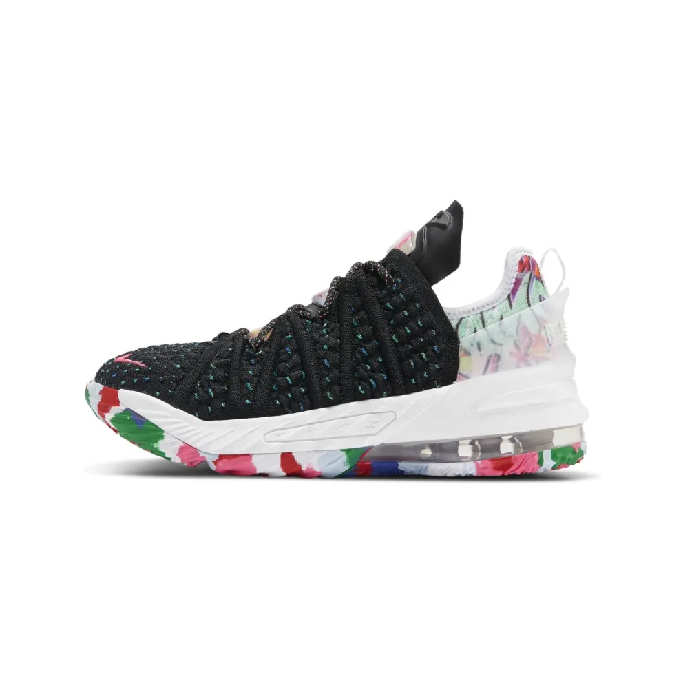 Nike LeBron 18 Multicolor (GS) Black/Multi-Color-White (CW2760-002)