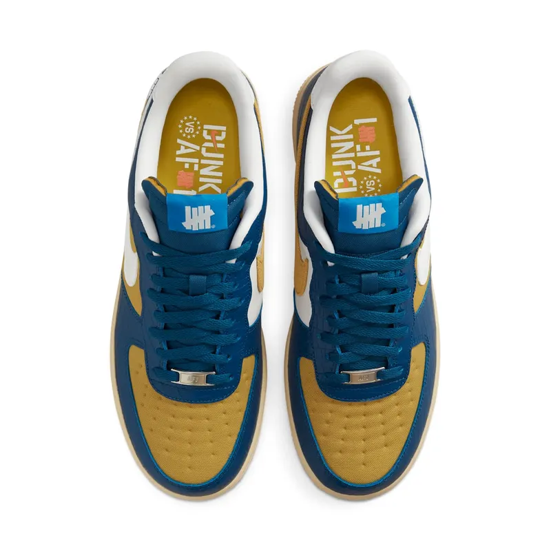 Nike Air Force 1 Low Undefeated Dunk Vs. AF1 Croc Blue Yellow (DM8462-400)