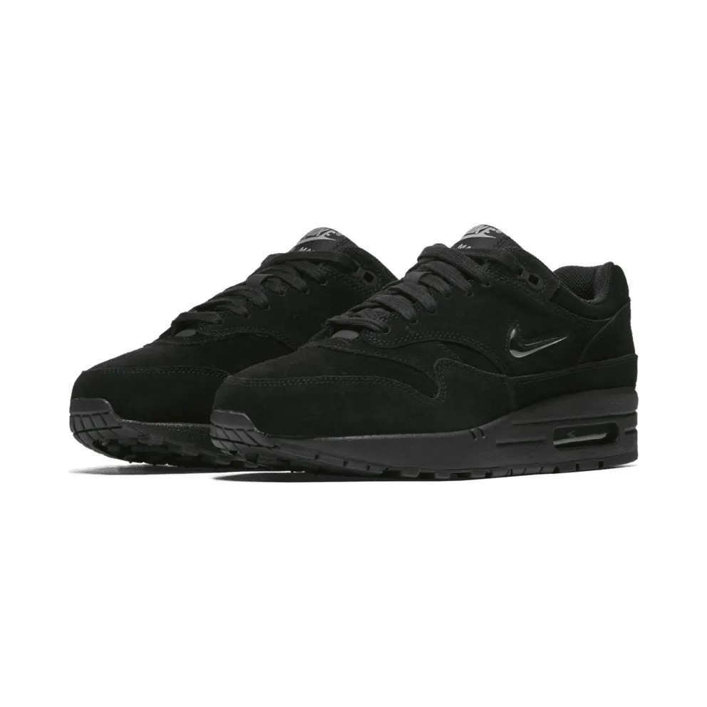 Nike Air Max 1 Jewel Black (W) Black/Metallic Silver-Wolf Grey (AA0512-001)