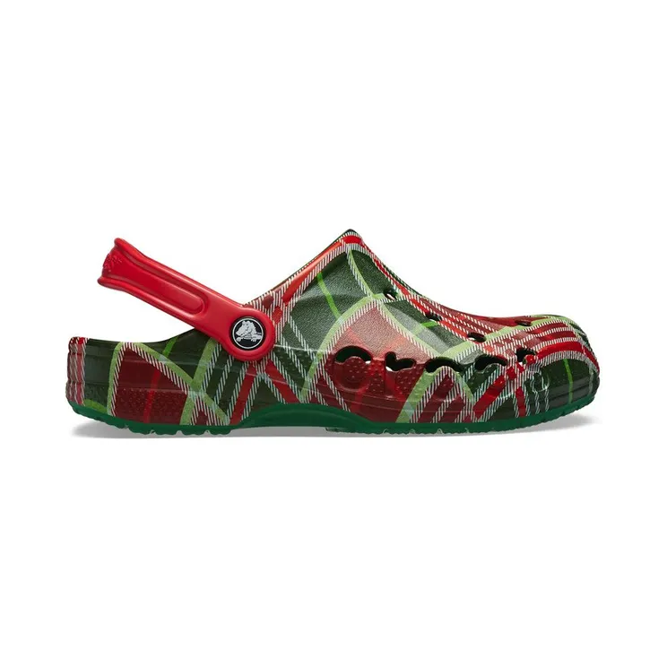 Crocs Baya Clog Holiday Plaid Kelly Green (210752-310)