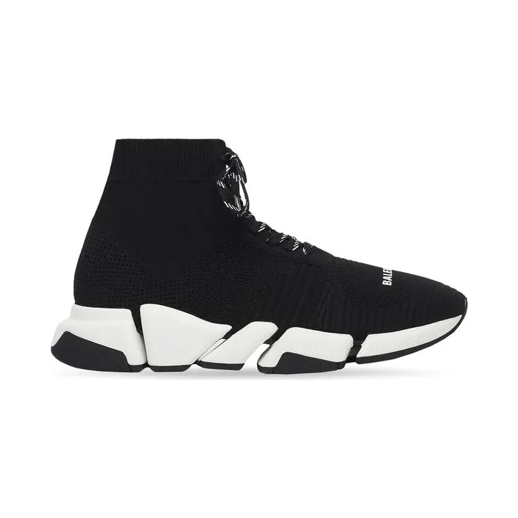 Balenciaga Speed 2.0 Lace Up Black White SS21 (W) (617214W2DB21015)